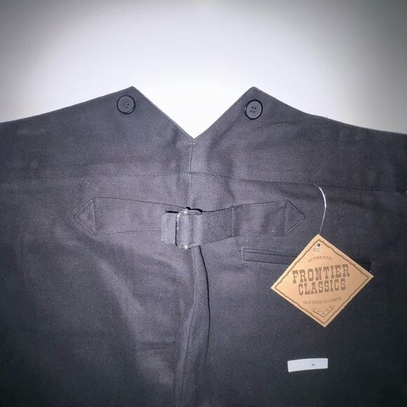 Frontier Classics Mens Black Drifter Trousers Pants Size 36 Reenactment Western - Picture 4 of 10